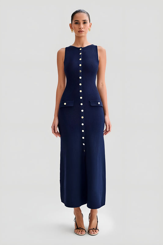 Lia | Ärmelloses Strickkleid