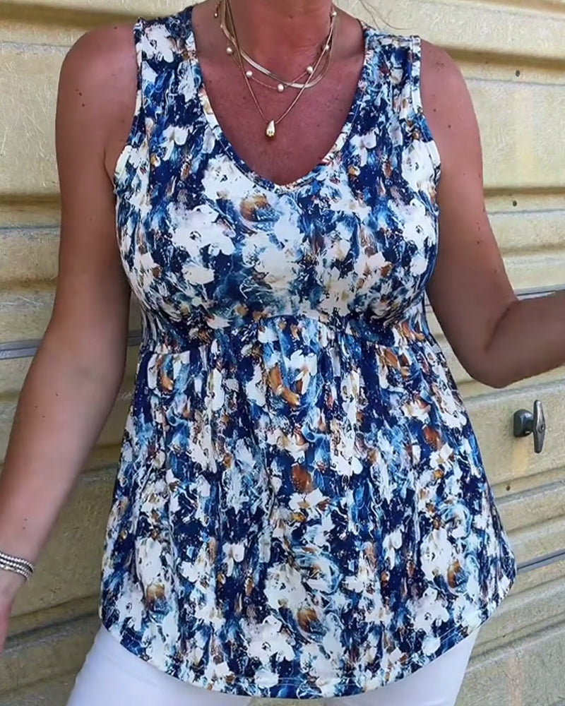 Tanktop Sexy Bedruckt Ärmellos