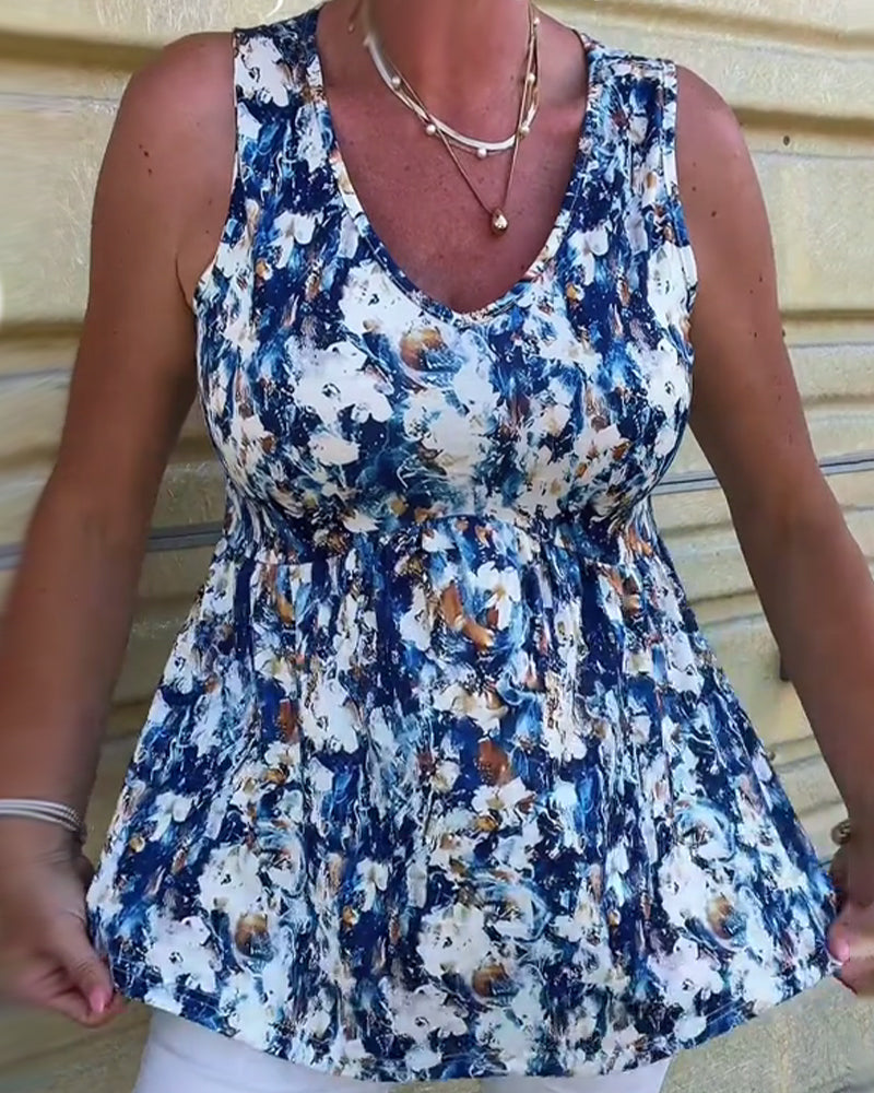 Tanktop Sexy Bedruckt Ärmellos
