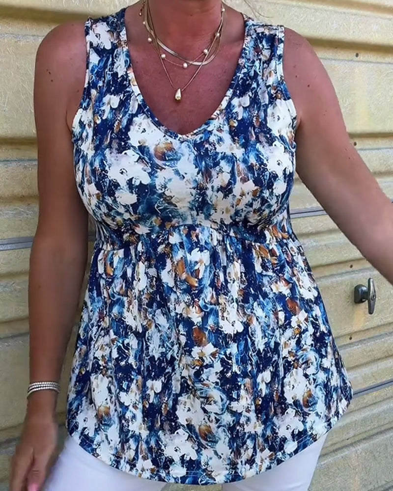 Tanktop Sexy Bedruckt Ärmellos
